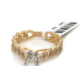 New 0.56ctw Diamond Link Semi Mount Ring in 14K