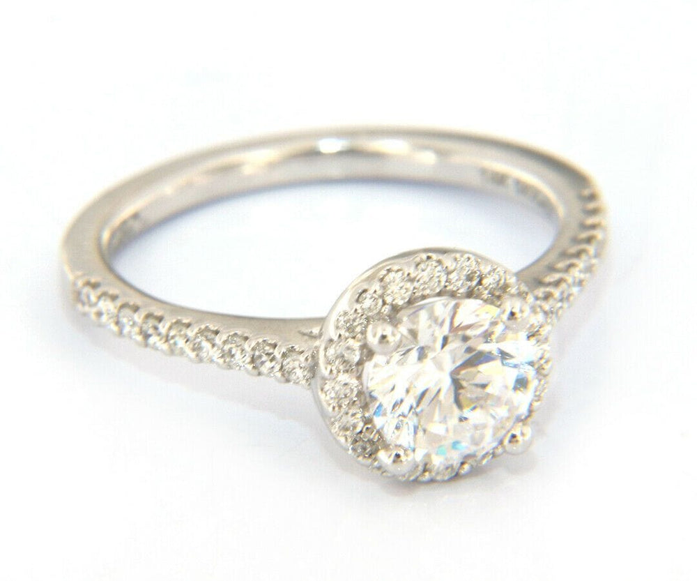 New Gabriel & Co. Diamond Halo Semi Mount Ring in 14kt