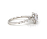 New Gabriel & Co. Diamond Halo Semi Mount Ring in 14K