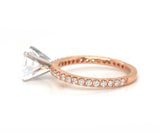 New Gabriel & Co. 0.36ctw Diamond Straight Semi Mount Ring in 14K