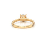 New Gabriel & Co. 0.54ctw Diamond Under Halo Semi Mount Ring in 14K