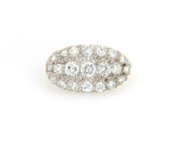 Vintage 1.00ctw Diamond Scalloped Edge Ring in 14K