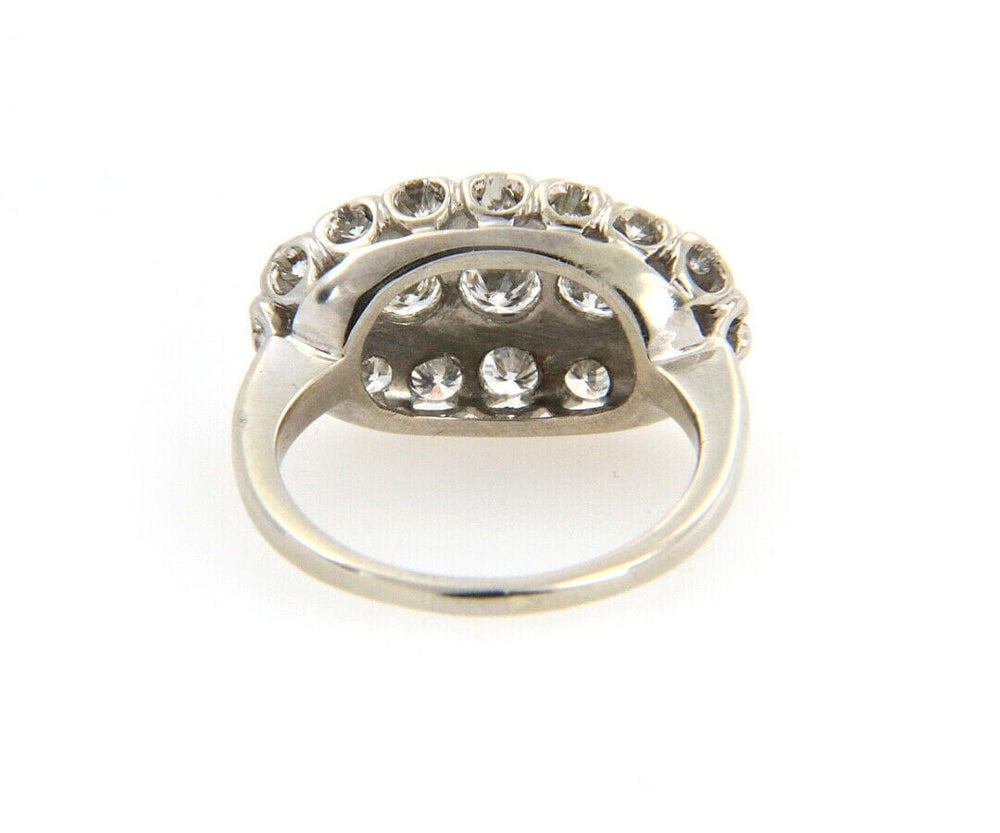 Vintage 1.00ctw Diamond Scalloped Edge Ring in 14K