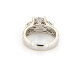 New Gabriel & Co. 1.80ctw Diamond Three Stone Semi Mount Ring in 14K
