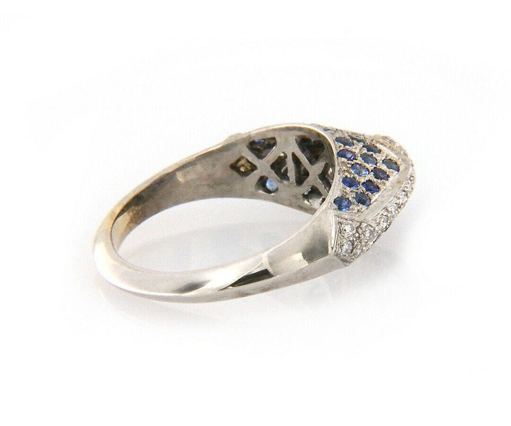 0.50ctw Sapphire and 0.15ctw Diamond Ring in 18K