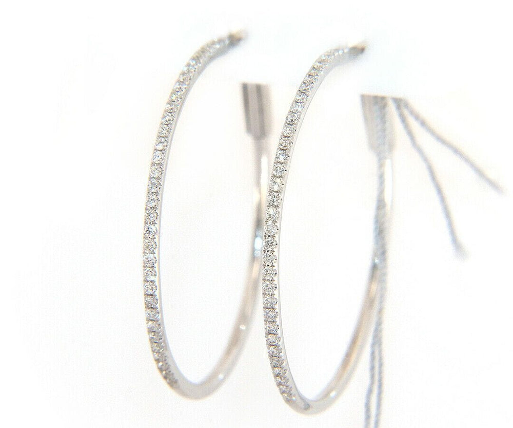 New 0.25ctw Diamond Hoop Earrings in 14K