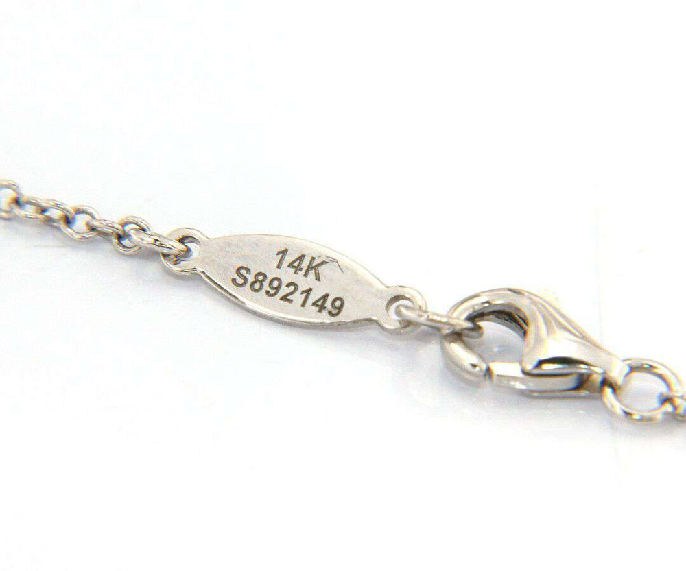 New From Gabriel & Co: 0.39ctw 7 Row Fringe Dangle Pendant in 14kt White Gold