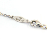 New From Gabriel & Co: 0.39ctw 7 Row Fringe Dangle Pendant in 14kt White Gold