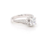 New Gabriel & Co. 0.37ctw Diamond Swirl Semi Mount Ring in 14K