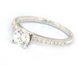 New Gabriel & Co. 0.15ctw Diamond Straight Semi Mount Ring in 14K