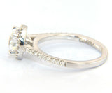 New Gabriel & Co. Diamond Halo Semi Mount Ring in 14kt