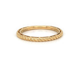 New Gabriel & Co. Twisted Rope Stackable Band Ring in 14K