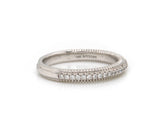 New Gabriel & Co. Shared Prong Diamond Milgrain Band Ring in 14K
