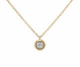 New Gabriel & Co. 0.09ctw Pave Diamond Pendant Necklace in 14K