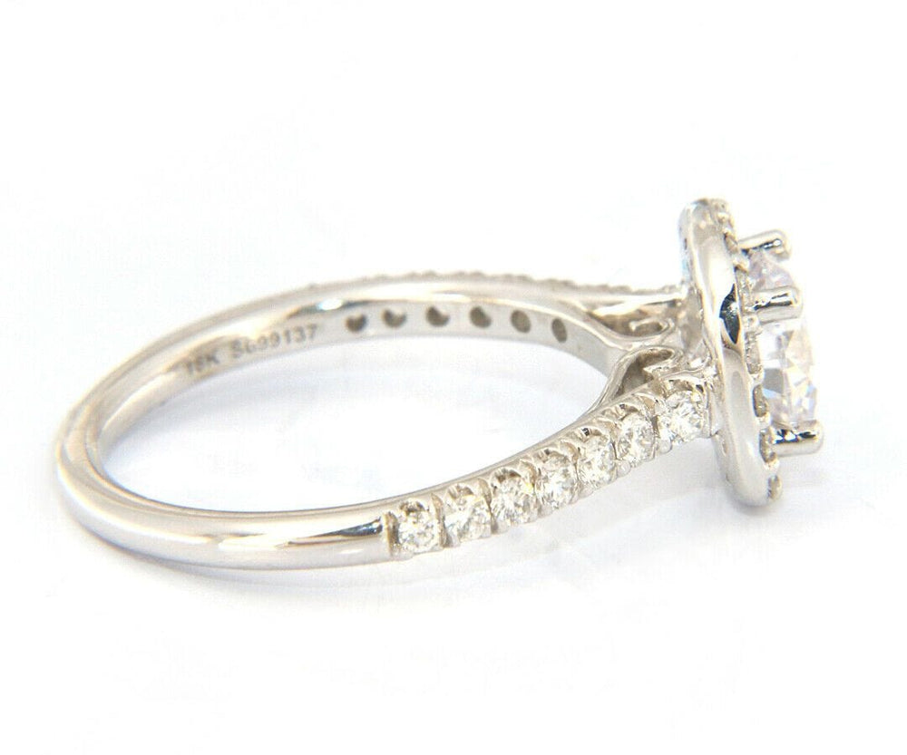 New Gabriel & Co. Diamond Halo Semi Mount Ring in 14kt