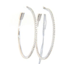 New 0.25ctw Diamond Hoop Earrings in 14K