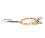 New 0.26ctw Diamond Straight Semi Mount Ring in 18K