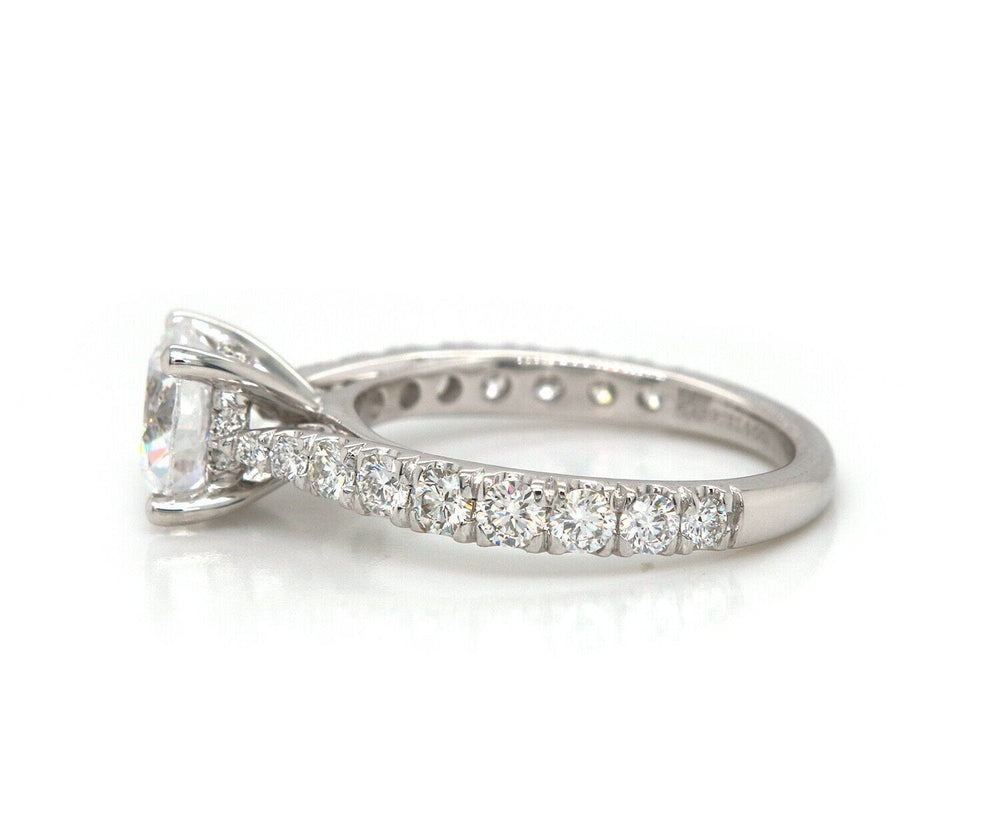 New Gabriel & Co. 0.79ctw Graduated Diamond Straight Semi Mount Ring in 14K