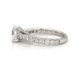 New Gabriel & Co. 0.79ctw Graduated Diamond Straight Semi Mount Ring in 14K