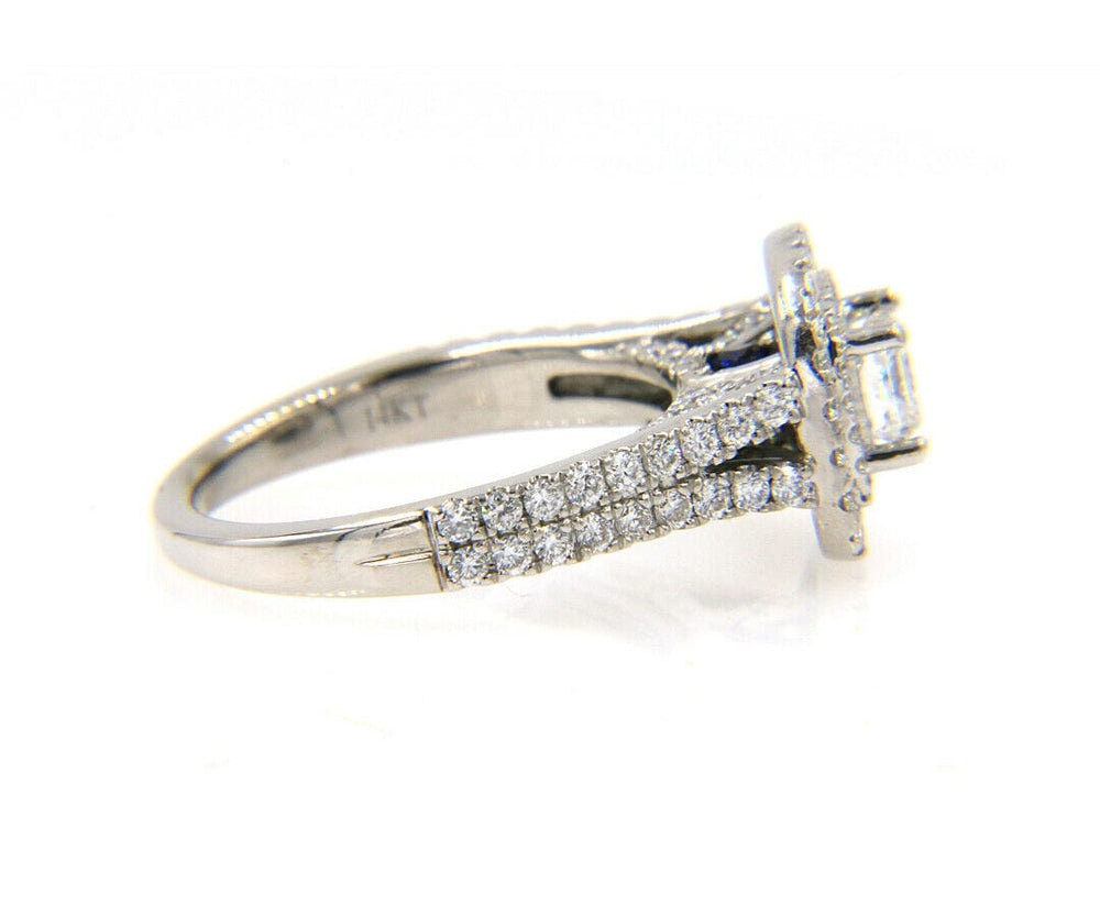 Vera Wang 1.50ctw Princess Diamond Double Frame Engagement Ring in 14K