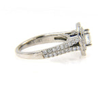 Vera Wang 1.50ctw Princess Diamond Double Frame Engagement Ring in 14K