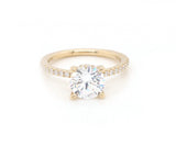 New Gabriel & Co. 0.33ctw Diamond Straight Semi Mount Ring in 14K