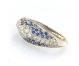 0.50ctw Sapphire and 0.15ctw Diamond Ring in 18K