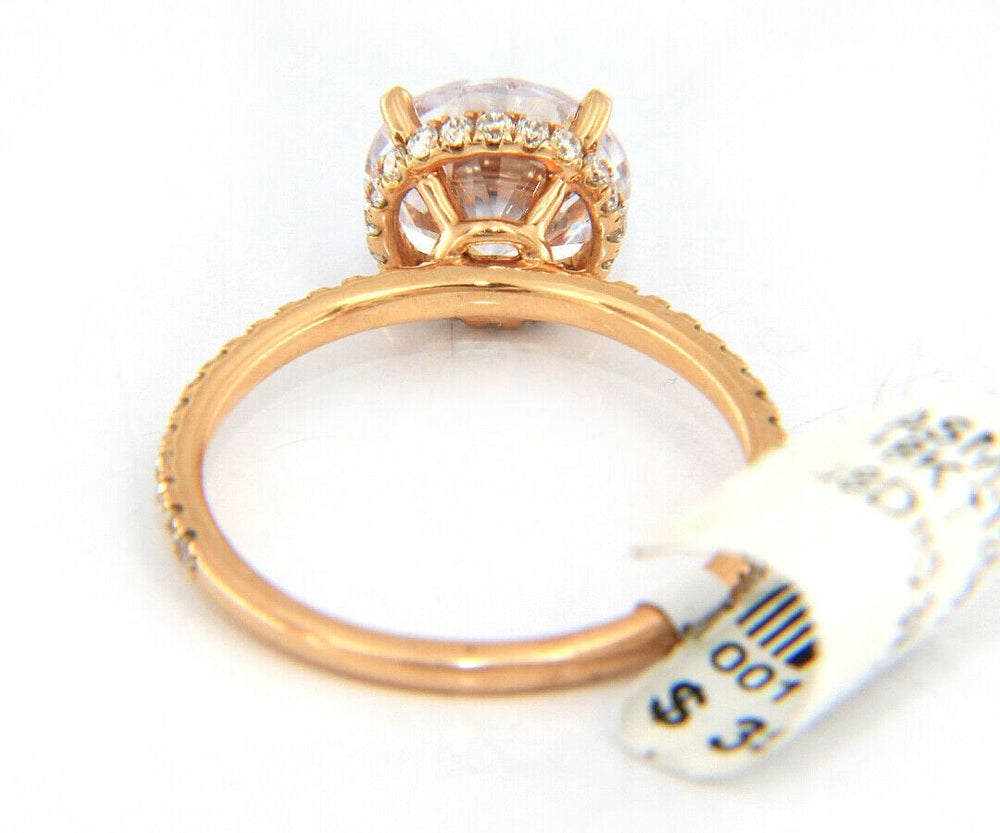 New Odelia 0.32ctw Diamond Under Prong Semi Mount Ring in 18K