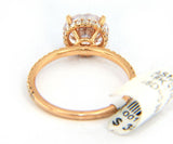 New Odelia 0.32ctw Diamond Under Prong Semi Mount Ring in 18K