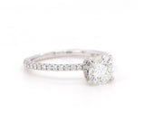 1.25ctw Round Diamond Straight Engagement Ring in 18K
