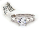 0.36 CTW Frederic Sage Side Baguette Diamond Semi Mount Ring In 14K
