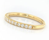 New Gabriel & Co. French Pave Diamond Wedding Band Ring in 14K