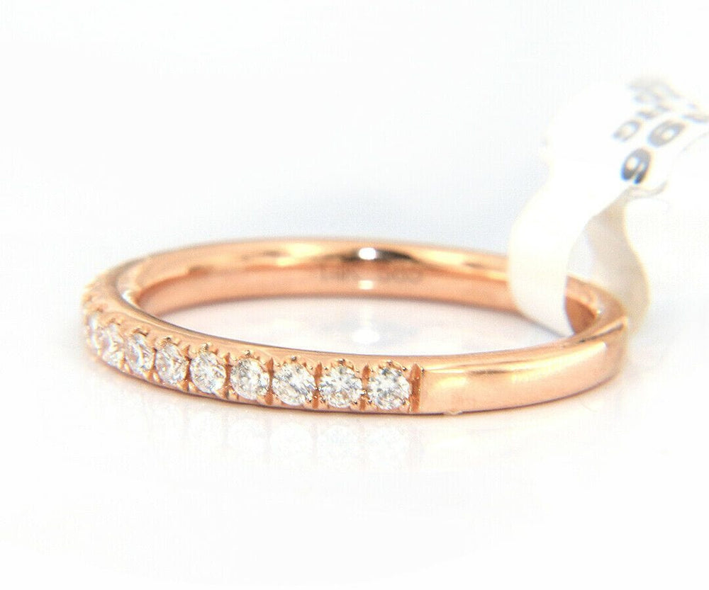 New 0.27ctw Diamond Shared Prong Wedding Band Ring in 14K