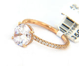 New Odelia 0.32ctw Diamond Under Prong Semi Mount Ring in 18K