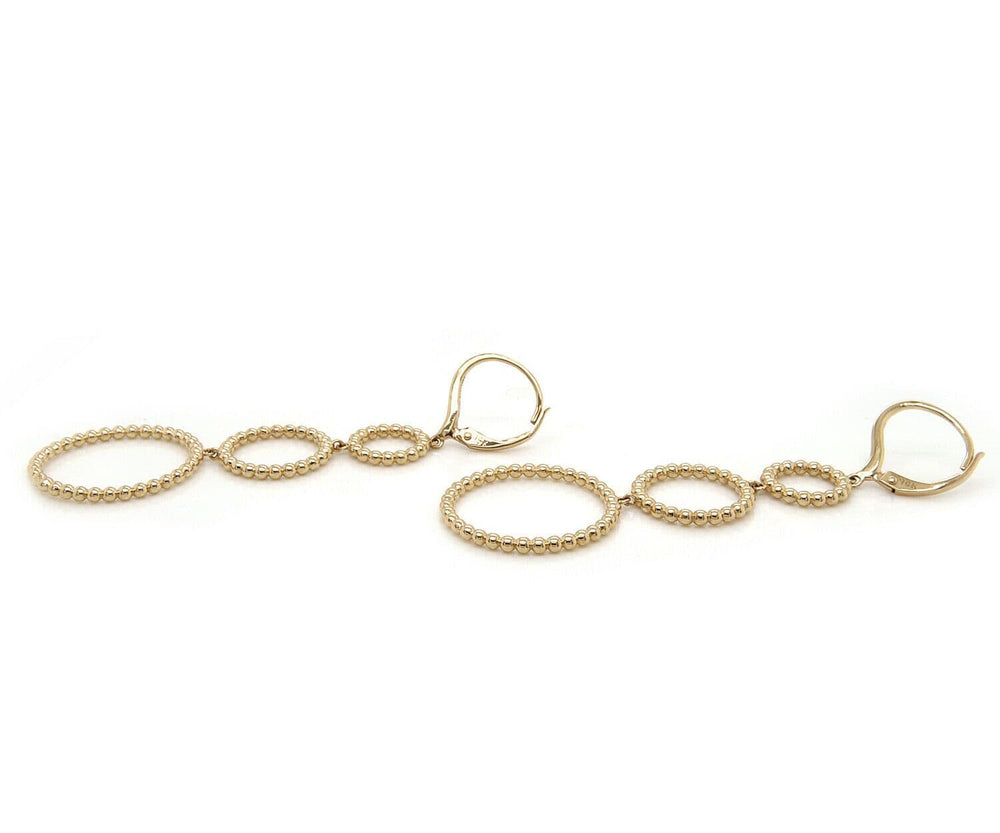 New Gabriel & Co. Bujukan Triple Dangle Earrings in 14K