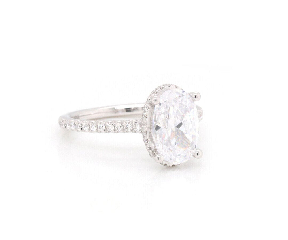 New Gabriel & Co. 0.59ctw Diamond Halo Semi Mount Ring in 14K