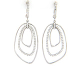 New Frederic Sage Diamond Layered Dangle Earrings in 14K
