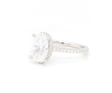 New Gabriel & Co. 0.59ctw Diamond Halo Semi Mount Ring in 14K