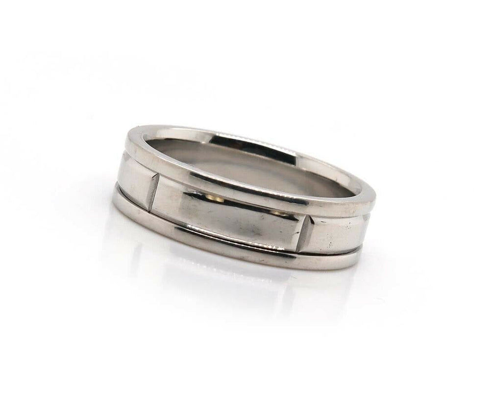 Gents Christian Bernard Groove  Wedding Band