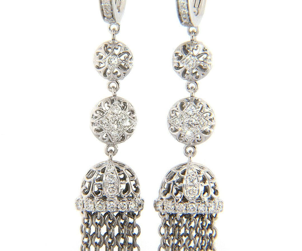 New Gabriel & Co. 0.55ctw Diamond Tassel Dangle Earrings in 14K
