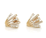 New Gabriel & Co. 0.52ctw Diamond Fan Stud Earrings in 14K