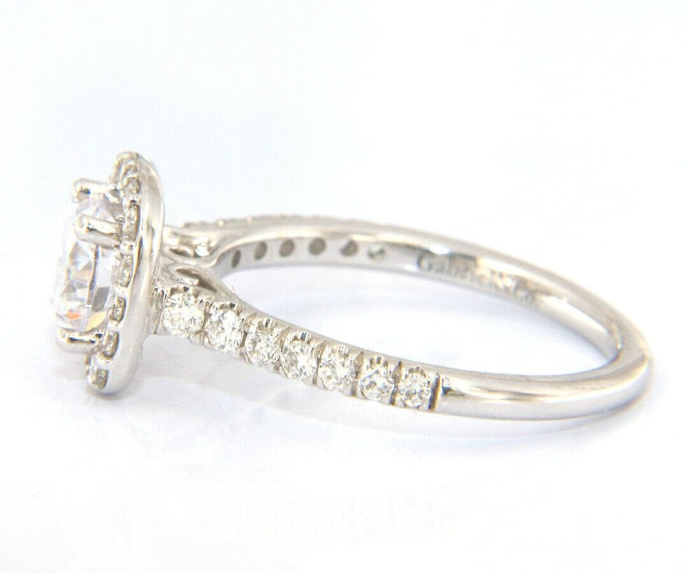 New Gabriel & Co. Diamond Halo Semi Mount Ring in 14kt