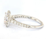 New Gabriel & Co. Diamond Halo Semi Mount Ring in 14kt