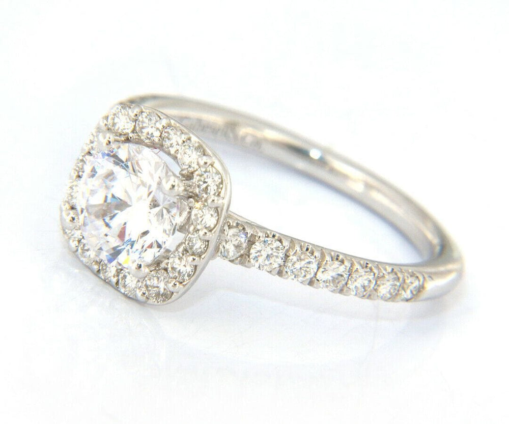 New Gabriel & Co. Diamond Halo Semi Mount Ring in 14kt