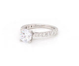 New Gabriel & Co. 0.81ctw Diamond Straight Semi Mount Ring in 14K