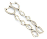 New Odelia 1.03ctw Diamond Mixed Shape Dangle Earrings in 18K