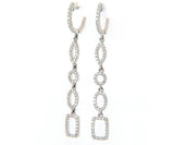 New Odelia 1.03ctw Diamond Mixed Shape Dangle Earrings in 18K