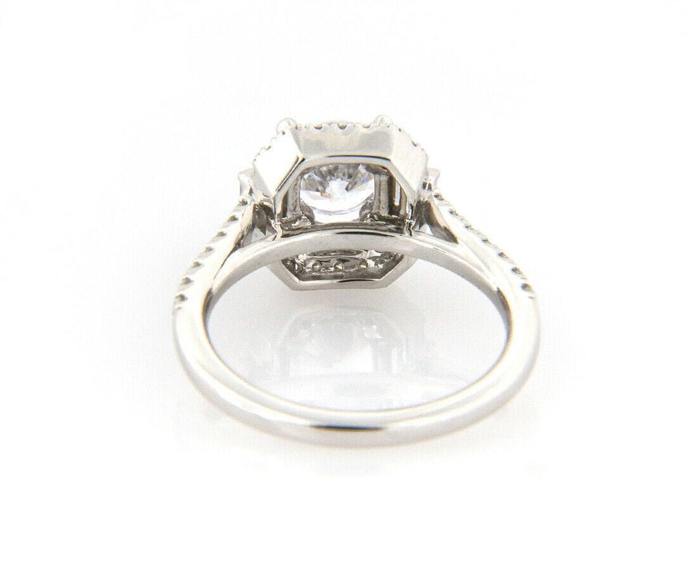 New Gabriel & Co. 0.60ctw Cushion Double Frame Semi Mount Ring in 14K