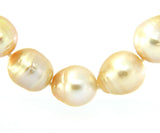 9.0  12.5 MM Cultured South Sea Pearl Strand Necklace in 14K