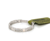 New 0.14ctw Diamond Station Alternating Band Ring in 14K